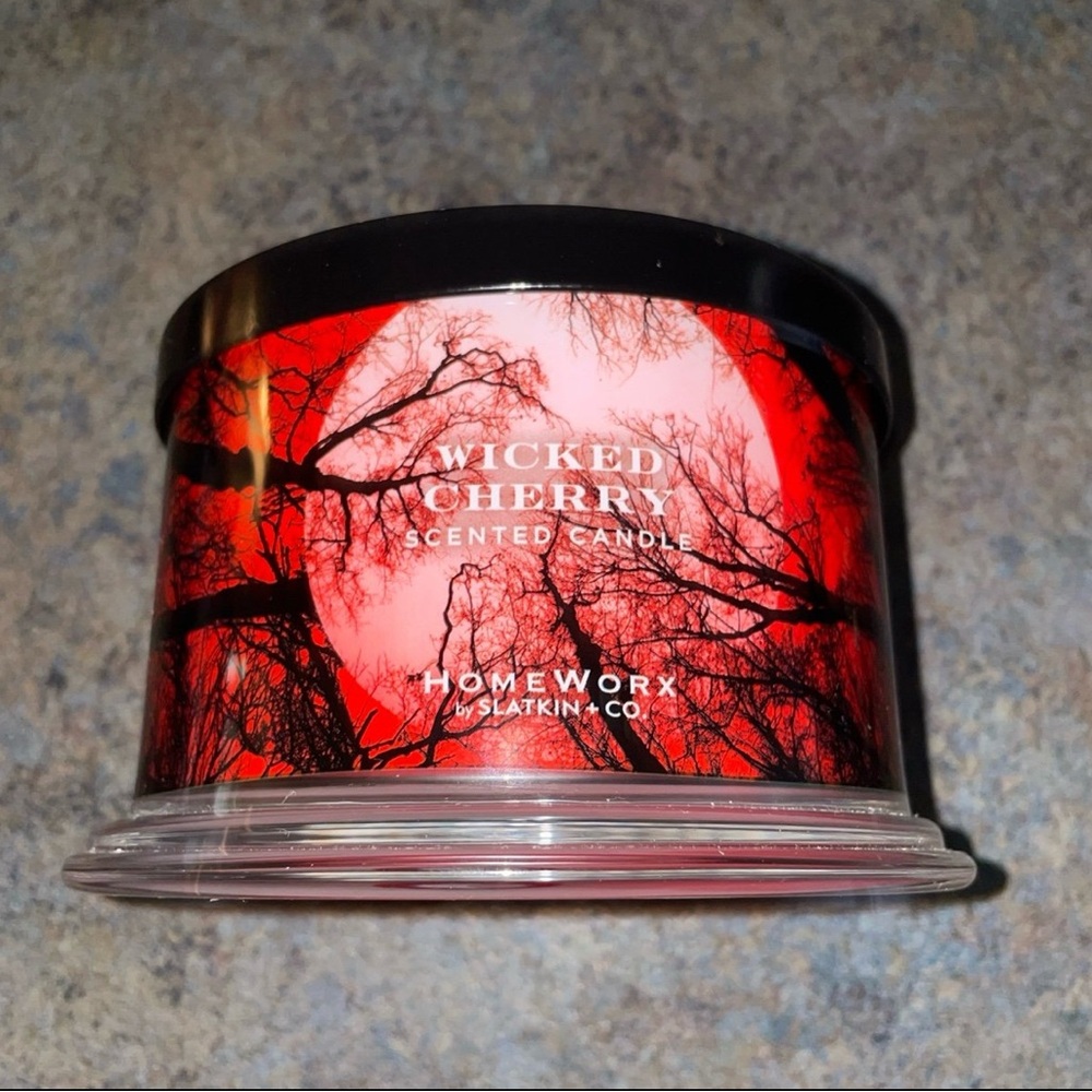 HomeWorx by Slatkin & Co. Wicked Cherry Halloween Candle 3 Wick